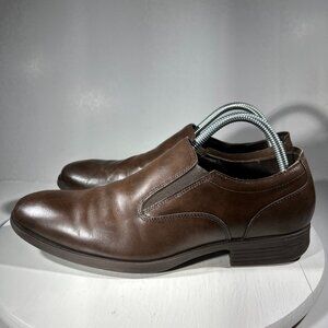Cole Haan Mens Leather Loafers Dress Shoes Size 8 M Brown Slip On Work Interview